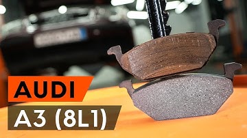 How to replace front brake pads on an AUDI A3 1 (8L1) [AUTODOC MANUAL]