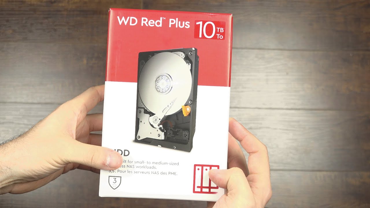 Uskyld Perth Revolutionerende Unboxing WD 10TB Red Plus 5400 rpm SATA III 3 5" Internal NAS HDD - YouTube