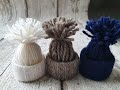 Mini Hats from Yarn Leftovers// Мини шапочки из ОСТАТКОВ пряжи