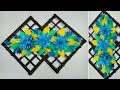 Diy wall decoration ideas  wallmate  paper flower wall hanging  wall hanging craft ideas