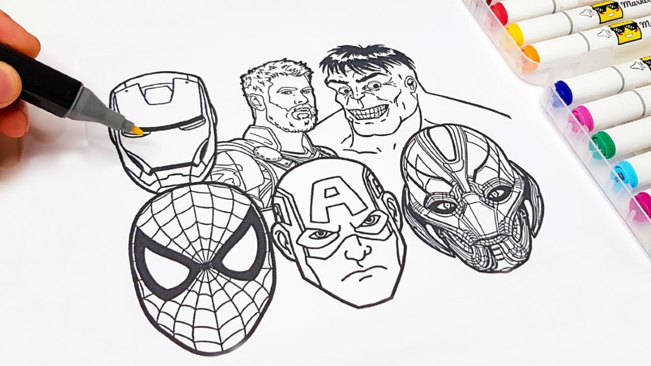 The Avengers Superhero Coloring Pages