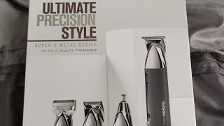 UNBOXING Babyliss X in Super YouTube Metal Trimmer Series MEN 15 - 1 