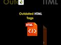 Stop Using These HTML Tags ❌ | Deprecated Tags Explained 😳 #correctcoding #coding #telugu