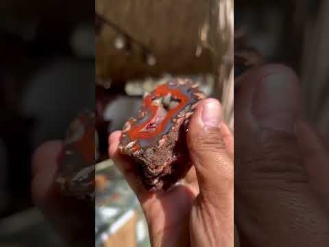 شوف الزين وريح العين  عقيق ناري عجيب ونادر سبحان الله جمال الطبيعة