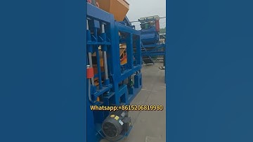 qt10-15 automatic cement concreto hollow block making machine video information