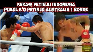 Keganasan Petinju Indonesia Juara Dunia Tinju Kelas Bulu WBA Menang K'O