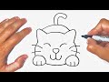 How to draw a cat step by step  cat drawing lesson