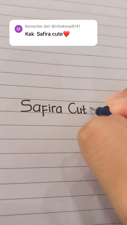 Menulis Nama Safira Cute | Next nama siapa? #shorts #menulis #handwriting #handlettering #viral