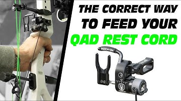 The CORRECT way to feed your QAD rest cord (don