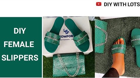 HOW TO MAKE FEMALE SLIPPERS| DIY SLIPPERS PATTERN MAKING| DIY WITH LOTS