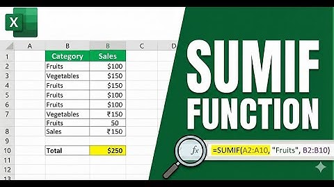 Master SUMIF in Excel — Add Values Automatically Like a Pro!