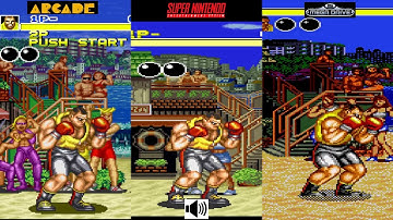 Fatal Fury Michael Max Comparison Arcade VS Snes VS Megadrive Console VS Console
