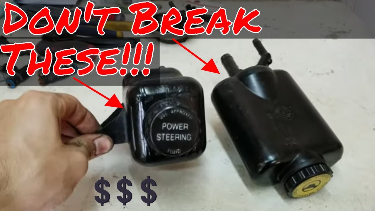 4 Cyl Jeep Power Steering Reservoir - YouTube