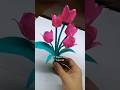 How to make beautiful tulip 🌷 bouquet 💐 ♥️ #diy #craftidea #art
