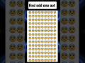 Find odd one out #emojichallenge #emojyfind #iq #quiz