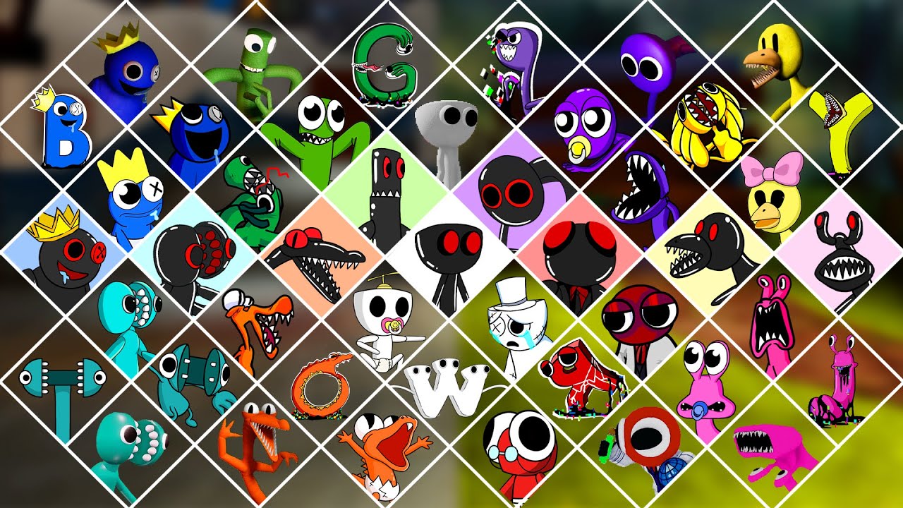 New Rainbow Friends But ALL Versions Sing It (Teal,White)🎶FNF New