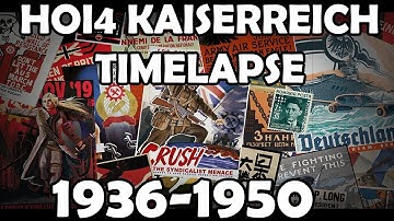 HOI4: Kaiserreich AI Timelapse 1936-1950 Year