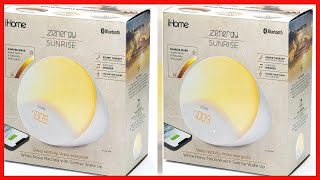 iHome Zenergy Sunrise Bedside Therapy Machine with Bluetooth Speaker, Sunrise Wakeup and USB screenshot 5