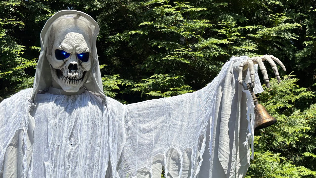 Распаковка аниматроника «Кошмарный призрак» Lowes 2025 года «Звон колокола» на Хэллоуин
