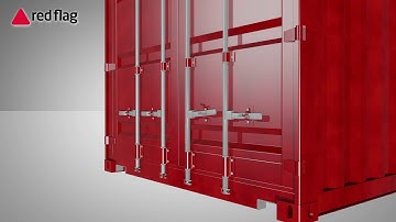 Closing ISO 17712 2013 LXR High Security Cable Seals on Railcars and Tractor Doors