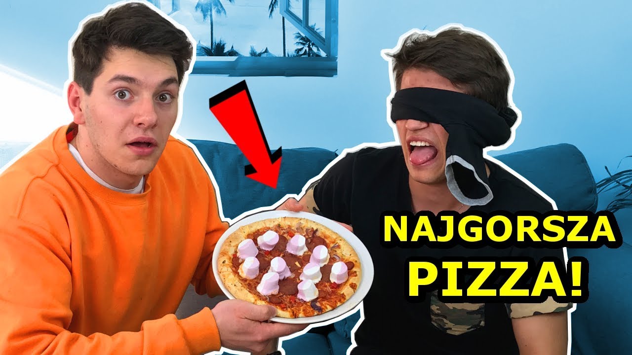 PIZZA CHALLENGE NA ŚLEPO! *Zgadnij Najgorszą Pizzę Świata!*
