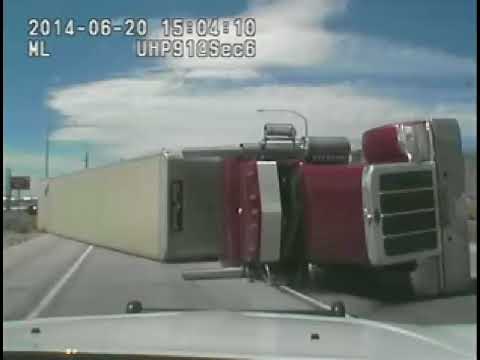 Cattle Truck Crash Caught on Video