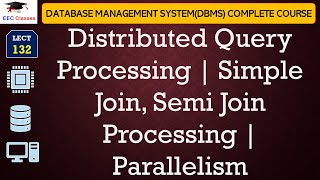 L132: Distributed Query Processing | Simple Join, Semi Join Processing | Parallelism | DBMS Lectures