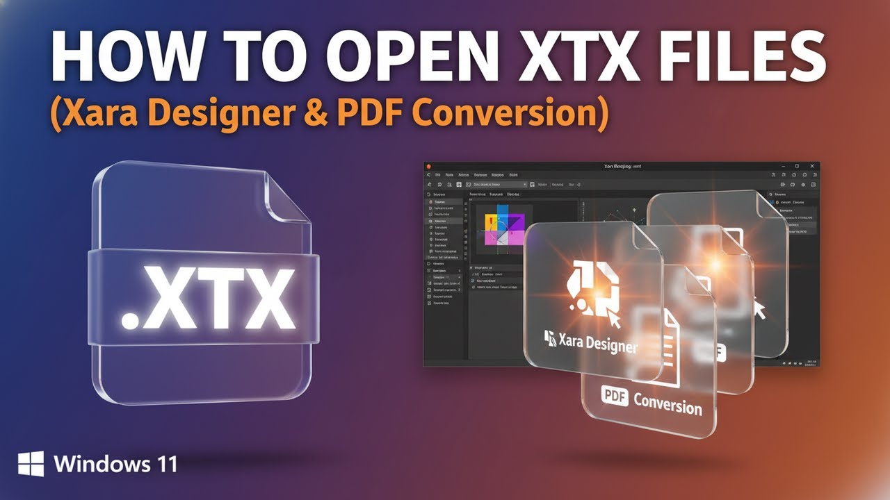 How to Open XTX Files (Xara Designer Pro)