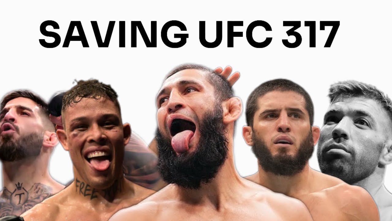 UFC 317 is in SHAMBLES……SAVING the main and co main event for UFC 317 ...