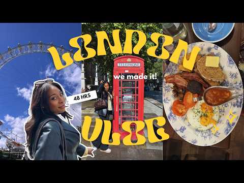 our flight got cancelled...so we went to London anyway | London vlog 🇬🇧🌧️