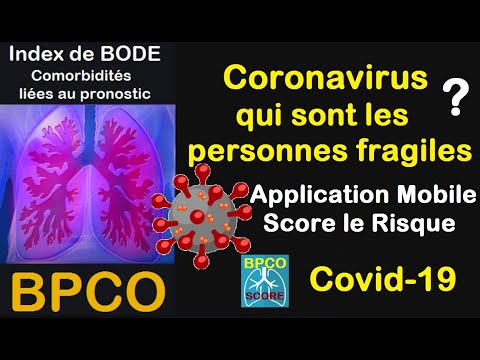 Covid-19 Application Mobile BPCO-Score Évalue le Pronostic les personnes à risque