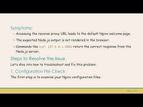 Resolving the Welcome to nginx! Issue When Configuring Nginx as a Reverse Proxy for Node.js