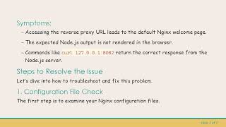 Resolving the Welcome to nginx! Issue When Configuring Nginx as a Reverse Proxy for Node.js