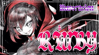 【タイムラプス動画】『Ruby Rose』【#rwby 】