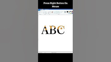 Multi Color Text In MS Paint | Many Colors Text In MS Paint #shorts #short #mspaint #trending