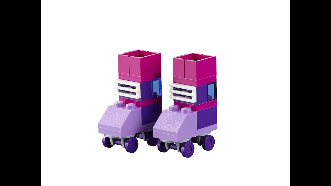 I built a beautiful Purple skating shoes structure for kids, Creative building set Skating in LEGO .