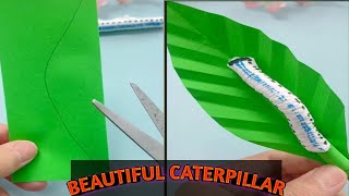 I Made Beautiful Paper Caterpillars That Wiggle and Crawl
