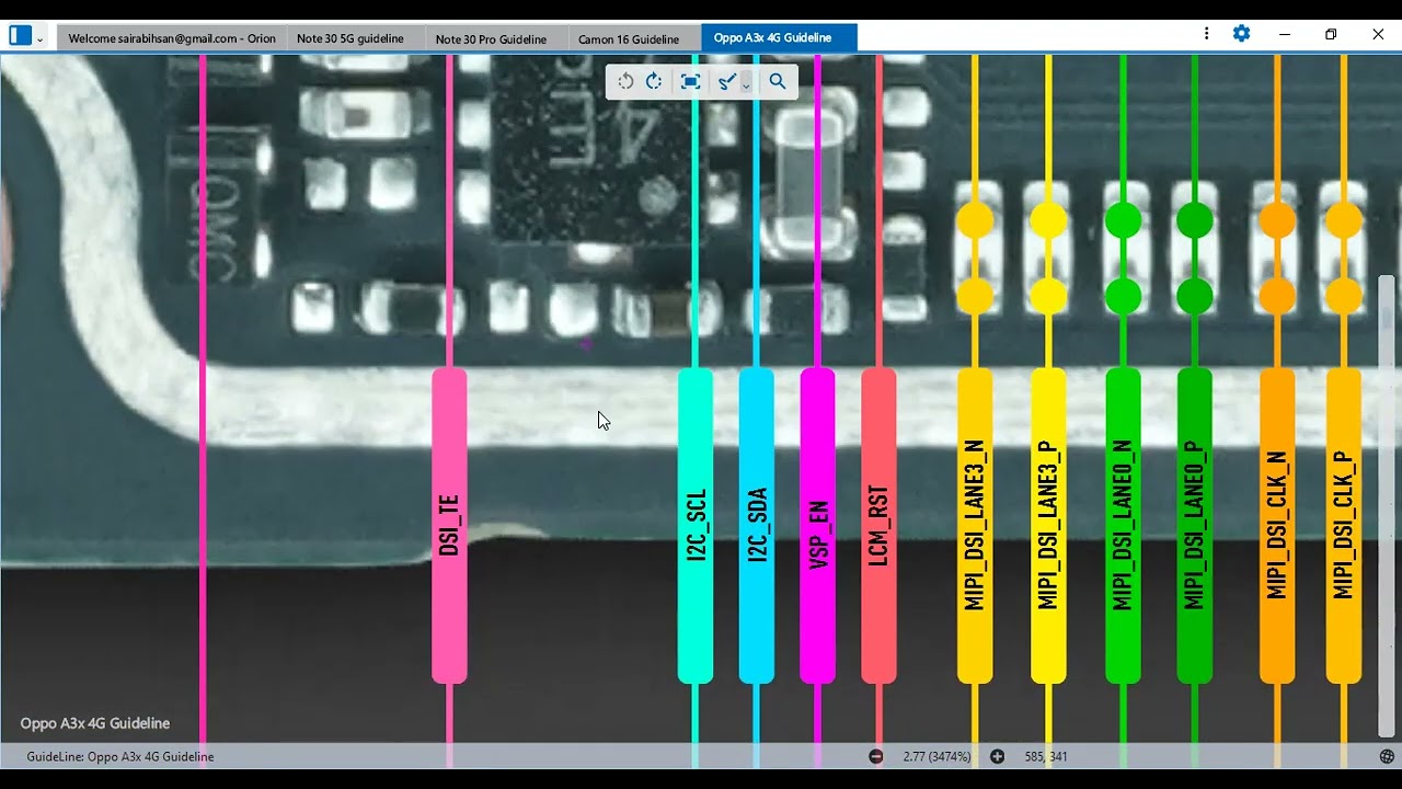 Oppo A3x 4G LCD Display Not Working Hardware Repair Solution | Screen Graphics Fix