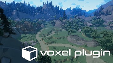 Early preview of a survival game made with Voxel Plugin!