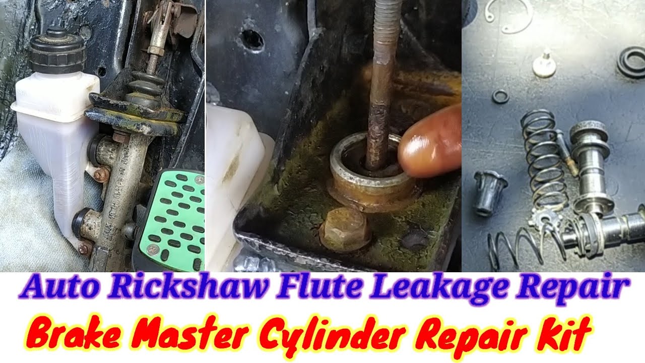 Break Master Cylinder Repair. Auto Rickshaw. KBX Bajaj Auto YouTube