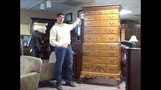 Eldred Wheeler Tiger Maple Highboy Piece of the Week 03/16/12