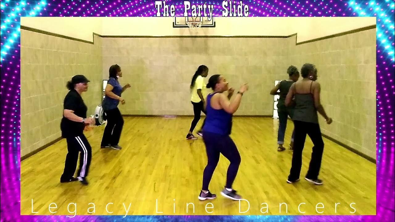 The Party Slide Line Dance YouTube
