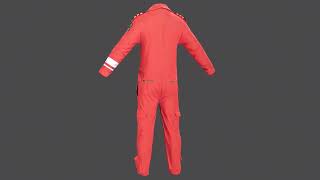 3D Model of Bristow Rescue Helicopter Pilot Flight Suit - High-Quality PBR Textures