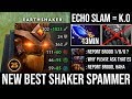 WTF 1 Echo Slam DELETED Brood - NEW Carry Mid Earthshaker Spammer 13Min Scepter Godlike &amp; Zero Death