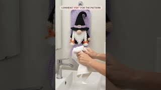 Crochet Witch Gnome Towel Holder | Step-by-Step PDF Pattern 🧙♀️🧶#CrochetTowelHolder #CrochetGnome Crochet Witch Gnome Towel Holder | Step-by-Step PDF Pattern 🧙♀️🧶#CrochetTowelHolder #CrochetGnome