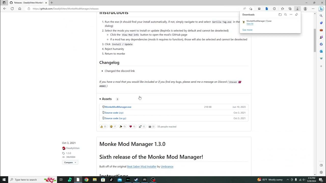 How to get monke mod manager youtube