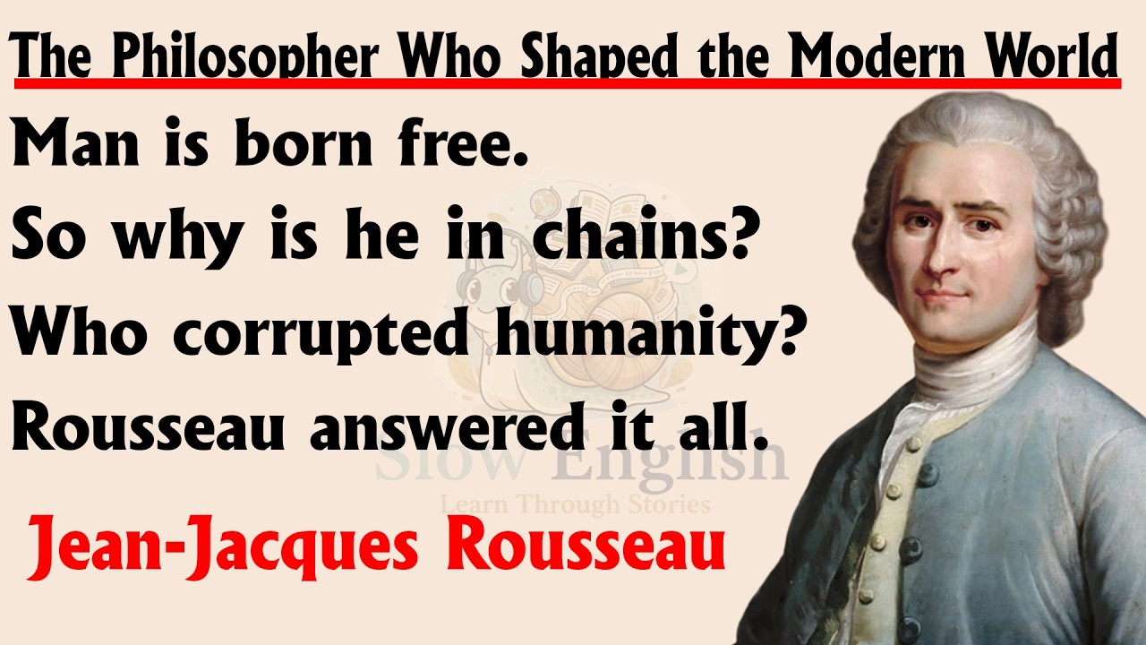 Learn English Through Story Level 2 || Graded Reader || The Story of Jean Jacques Rousseau