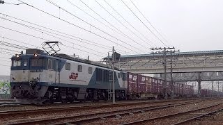 JR貨物 EF64-1037 貨物列車 (1653レ ロクヨン) JR東海道本線 清洲駅貨物線