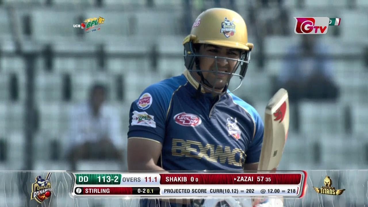 Hazratullah Zazai's 57 Run's Against Khulna Titans Highlights || 5th Match || Edition 6 || BPL 2019