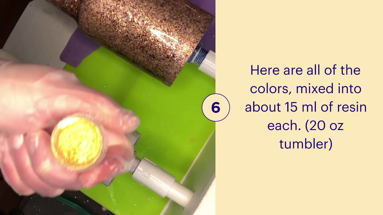 Beach Tumbler with CCDIY Dispersion Colors & NMO Glitters!